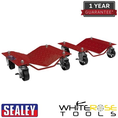 Sealey Wheel Dolly Set 680kg Capacity Garage Lifting Handling