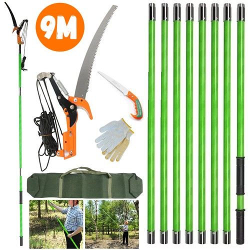 Telescopic Branch Cutter Saw Cuttter Pruning Trimmer Long Reach Tree Pruner Pole