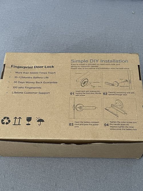 Smart Fingerprint Door Lock Unlike Your Future Life Come With 2 Key & 2 IC Card — image 9
