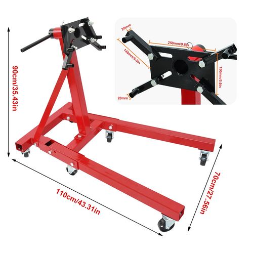 Folding Engine Gearbox Support Stand 900kg/2000LB Heavy Duty Swivel Transmission — image 11