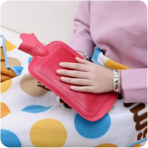 1 X LARGE 500ml NATURAL RUBBER RIBBED HOT WATER BOTTLE BED WARM WINTER WARM COLD — image 4