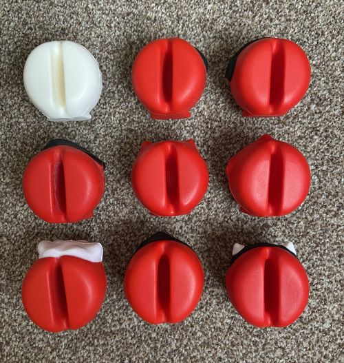 Comic Relief Red Nose Day 2017 NEW complete set of 9 noses, with unsealed bags — image 3