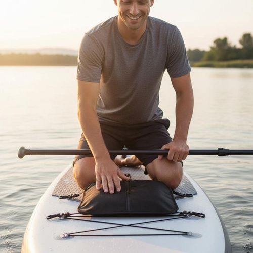Mesh Storage Bag Quick-Drying  Deck Bag Adjustable Straps for Kayaking — image 8