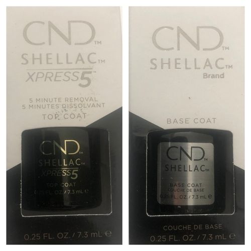CND Shellac Nail Polish Top Coat Base Coat DURAFORCE  Xpress5 7.3ML, 12.5 & 15ML — image 1