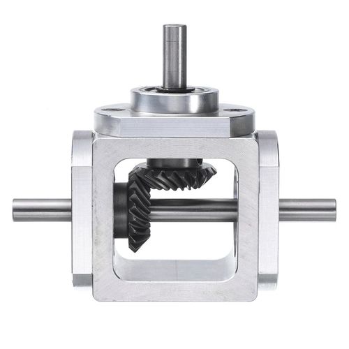 90 Degree Right Angle Bevel Gearbox 1:1 Forward Double Output Shaft 1M 20 Teeth — image 1