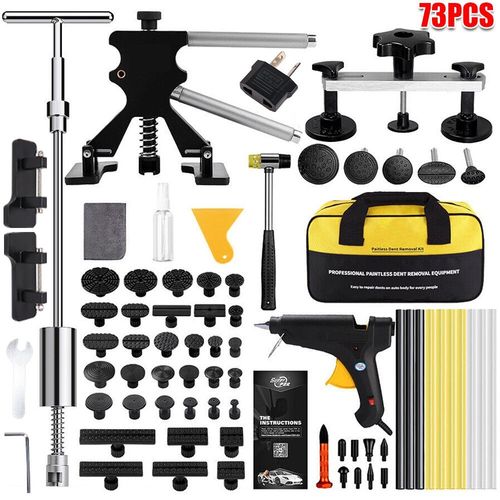 PDR Tool Car Paintless Kit Dent Puller Lifter Repair Removal Hail Glue Gun Tabs — image 12