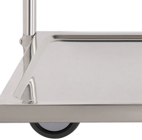 Kitchen Trolley Cart Stainless Steel 3 Tier Salon Serving Storage Rack w/ Wheels — image 2