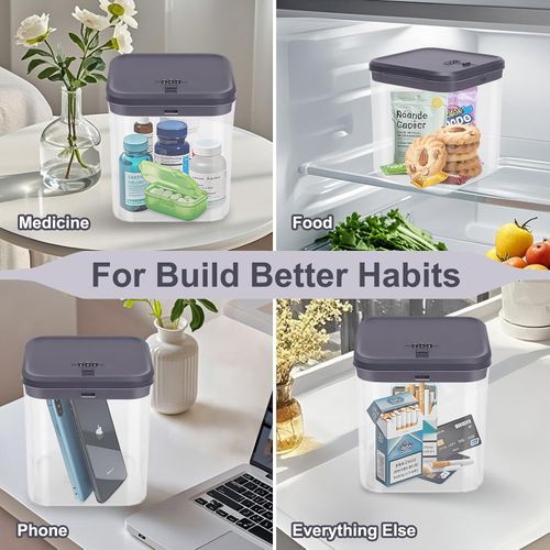 Lockable Medicine Box 3-Digit Code Storage Safe BPA Free Childproof — image 2