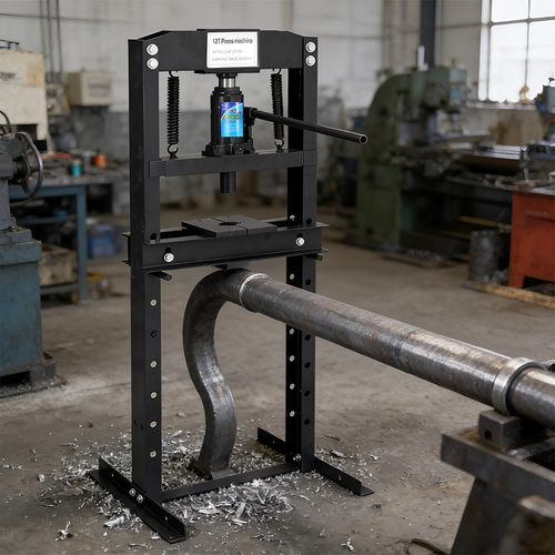 12 Ton Workshop Garage Hydraulic Shop Press Heavy Duty Plates Car Bearing Press — image 2