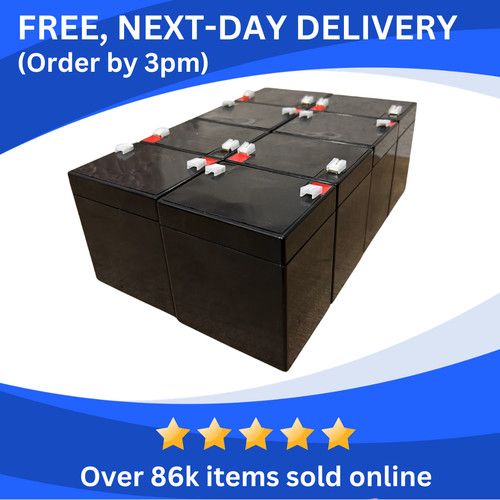 APC RBC43 Compatible Replacement Battery Kit | 8 x AGM Cells| Use Existing Leads