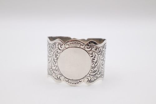 Lovely Antique Solid Silver Napkin Ring Hallmarked Sheffield 1901 — image 1