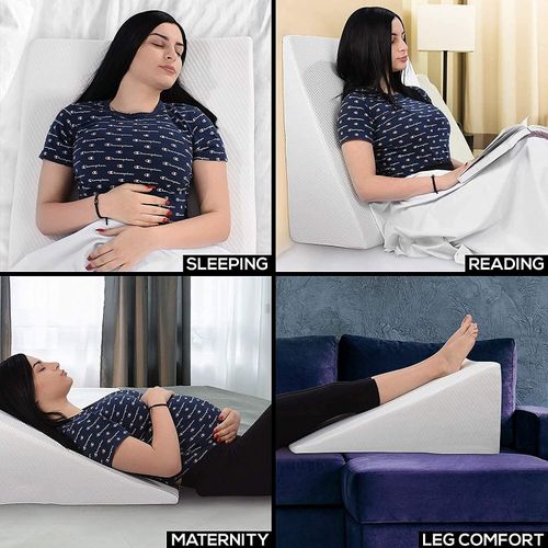 Wedge Pillow Support Bed Cushion Back Foam Rest Leg Uk Reflux Orthopaedic Back — image 4