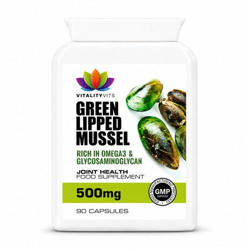 Green Lipped Mussel For Dogs Cartilage Joint Care Arthritis 500MG 90 Capsules UK