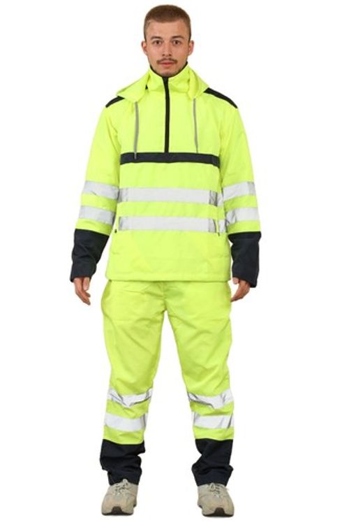 Hi Vis Viz Rain Suit Tracksuit High Visibility Waterproof Top Trousers 2 Piece