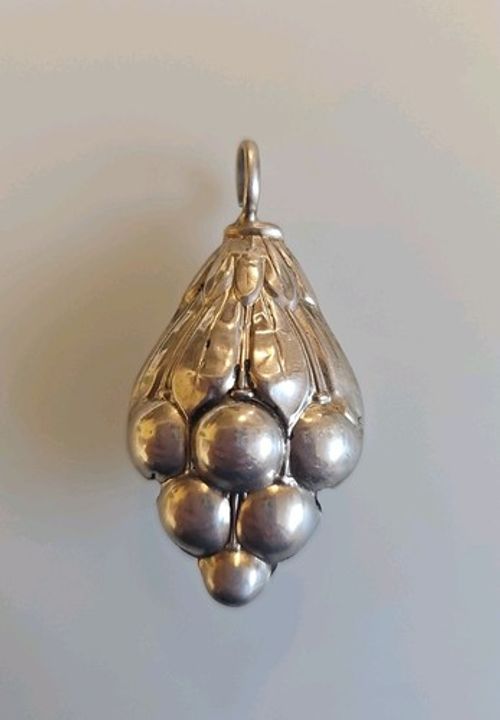 Antique Sterling Silver Baby Teething Rattle (No Bone Ring)