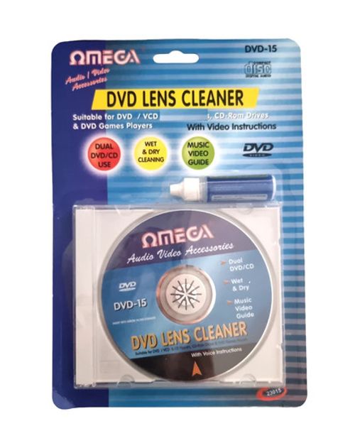 Omega CD & DVD Player & Car Audio Wet Laser Lens Cleaner With Cleaning Fluid