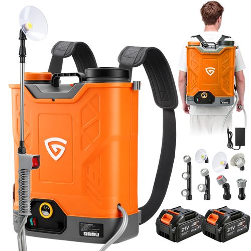 18L Cordless Electric Knapsack Pressure Sprayer Garden With 2X 4.0Ah 21V Battery — image 1