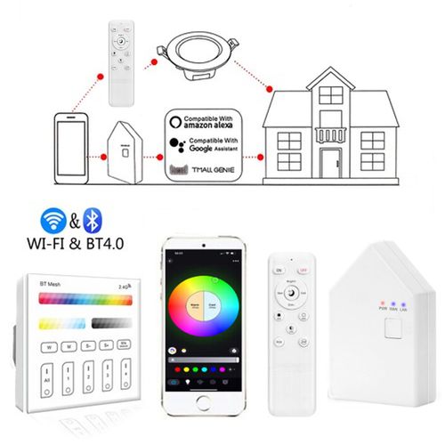 Smart WIFI Bluetooth APP Control LED Downlight Recessed Round Ceiling Spotlight — image 1