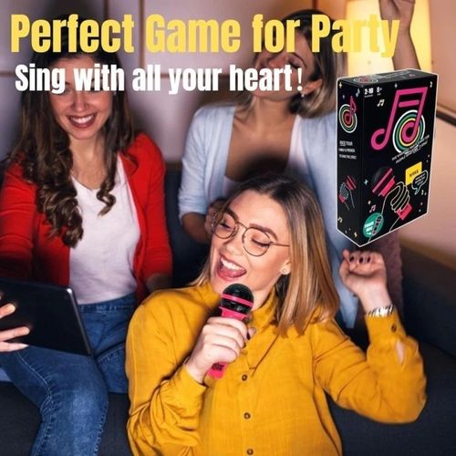 Grab The Mic Fun Music Card Game Family Karaoke Party Board Games  2-10 Players — image 6