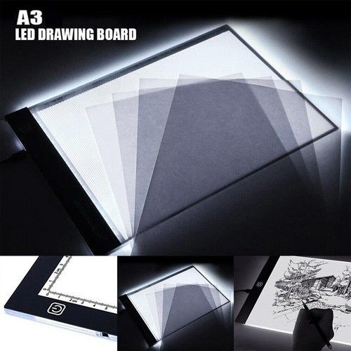 A3 LED Drawing Copy Board Tracing Light Box Ultra-thin Pad Diamond Painting UK
