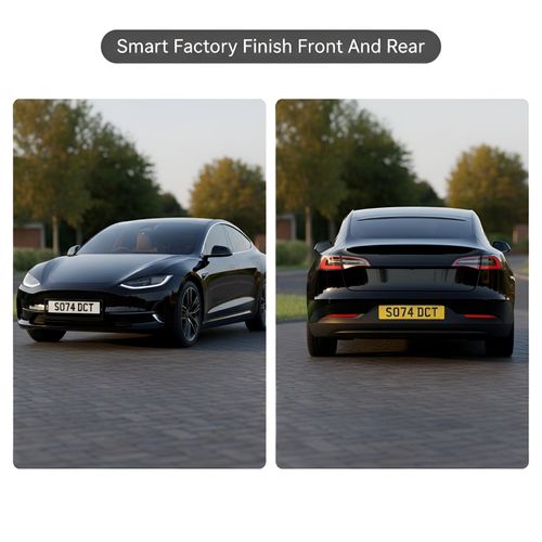 2 x "BLACK" EFFECT NUMBER PLATE HOLDER SURROUND FOR ANY CAR — image 14
