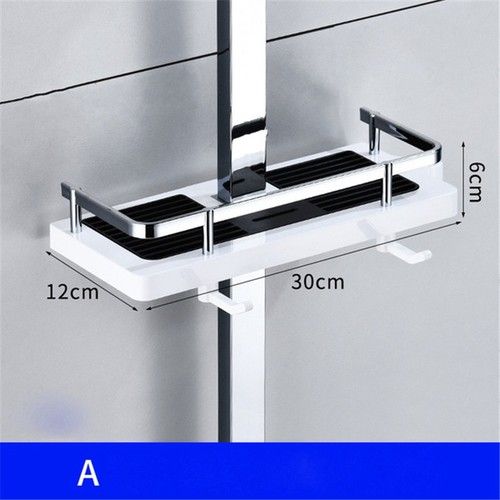 Bathroom Shelf Shower Pole Caddy Rack Storage Organiser Tray Holder Accessories