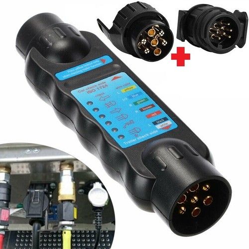 7PIN + 13Pin Towing Trailer Tow Bar Car Light Wiring Circuit Tester Plug Socket