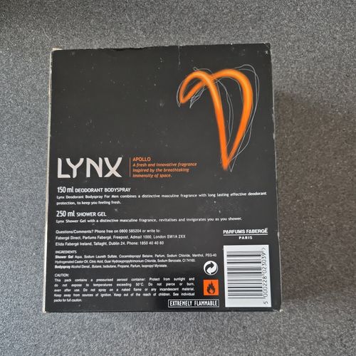 Lynx Apollo Vintage Bodyspray 150ml & Shower Gel 250ml Deodorant Discontinued  — image 2