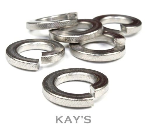 SPRING LOCK WASHERS A2 STAINLESS STEEL SQUARE COIL SECTION METRIC M2 - M30