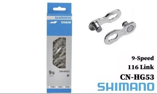 Shimano Deore 9 Speed Chain CN-HG53 Tiagra MTB Road Hybrid Bike 116L Quick Link 