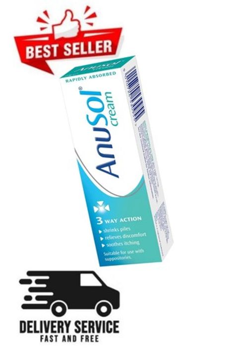 Anusol Cream Haemorrhoid Relieves Discomfort Itching Shrinks Piles -3 Way Action