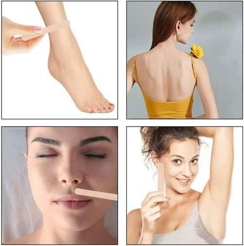 200 WOODEN WAX STRIPS WAXING LEGS BODY BIKINI HAIR REMOVAL SPATULAS WAX STICKS — image 3