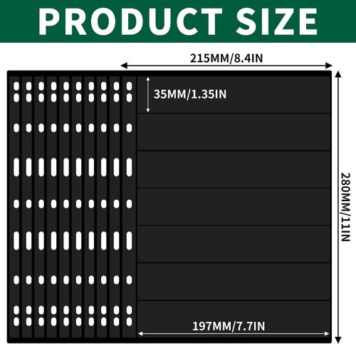 10 Sheets Double-Sided Stamp Album Pages 7 Pockets Collecting Inserts Binder — image 2