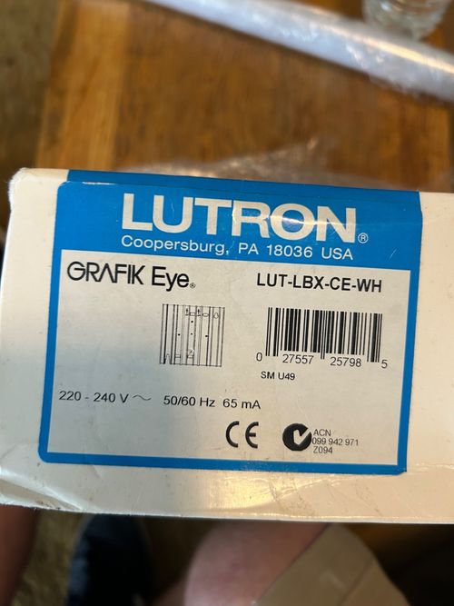Lutron LUT-LBX-CE-WH Interface 220-240V Synthetic Minimum Load — image 3