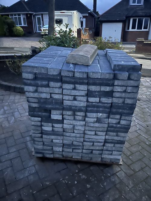 Grey Rectangular Stone Paver Stones Concrete Paving Blocks / Slabs — image 2