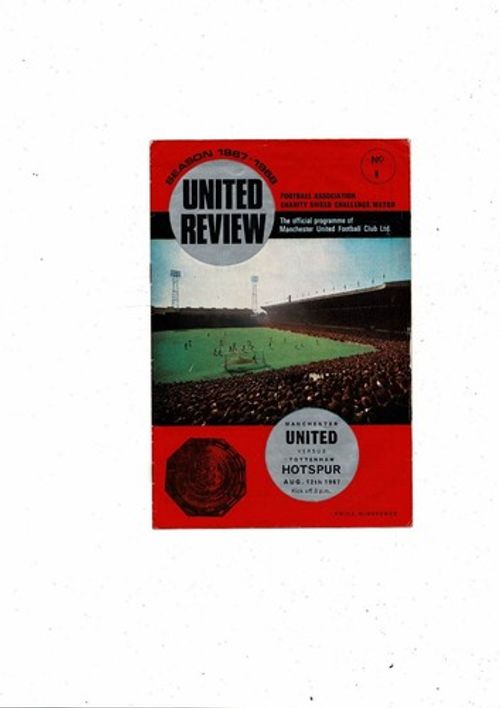 1967 Manchester United v Tottenham Hotspur Charity Shield Football Programme