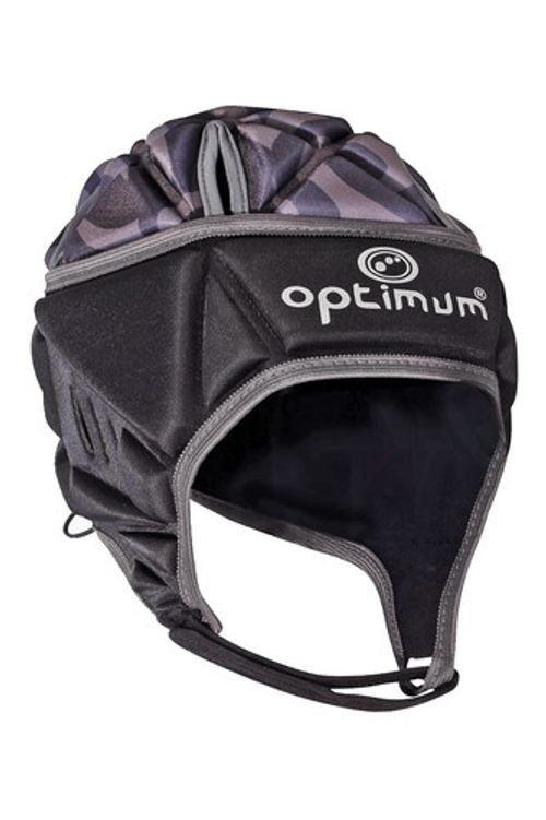 Rugby Scrum Cap World Rugby Approved Razor Headguard Silver Red Blue Optimum
