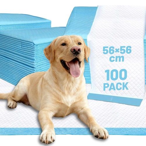 100 Large Puppy Training Trainer Train Pads Toilet Pee Wee Poo Dog Pet Cat Mats