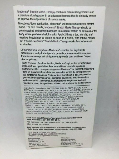 Mederma Stretch Marks Therapy Advanced Cream Formula, 5.29 Oz Brand New, No Box — image 3