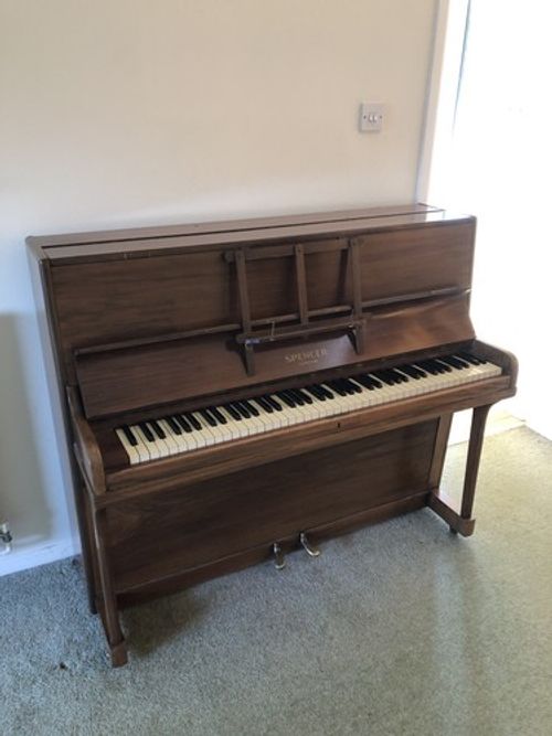 Spencer London Upright Piano - Vintage Wooden Piano