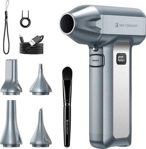 K&F Concept Compressed Air Duster-130000RPM Super Power Air Blower for PC LED
