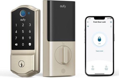eufy Smart Lock C220 Fingerprint Keyless Entry Door Lock Built-in Wi-Fi Deadbolt