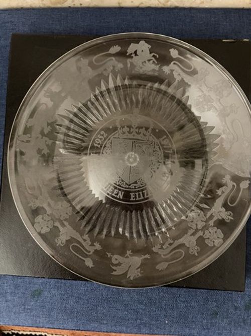 Royal Brierley Silver Crystal Decanter 1977 Queen Elizabeth Silver Jubilee