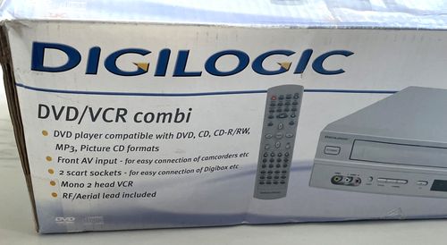 Digilogic DVDVCR2 DVD/VCR Combo Player VHS Video Cassette Recorder With Cable — image 20