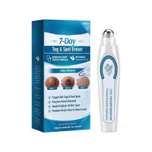 7 Day Tag and Spot Remover Rollerball Pen,Natural Skin Tag Remover All Skin Type
