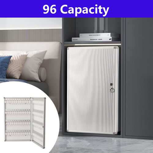 Outdoor Metal Key Safe Box Security Wall Mounted Lockable Large 96 Key Key Case — image 5