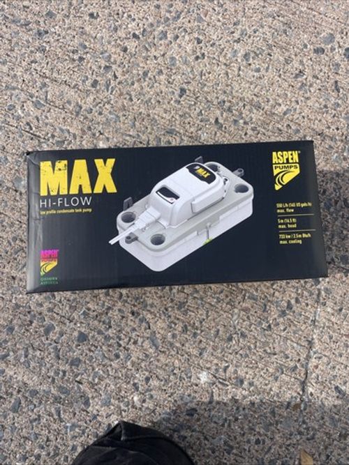 Aspen Max Hi Flow Low Profile Condensate Tank Pump FP3349 230VAC