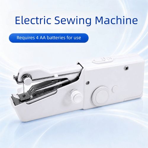 Mini Handheld Cordless Sewing Machine Hand Held Thread Stitch Clothes Portable — image 1