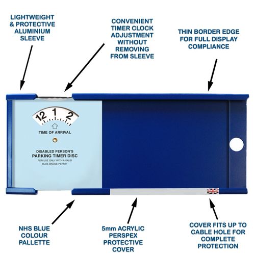 Blue Badge Double Protector Disabled Anti Theft Lock Security Holder Wallet — image 4