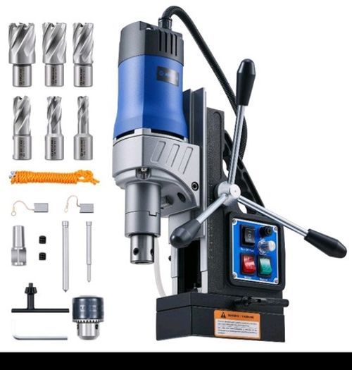 *BRAND NEW IN BOX* ZELCAN 13000N Magnetic Portable Drill Press with 6 Drill Bits
